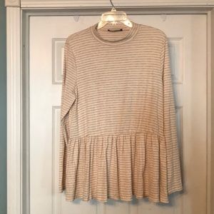 Dia & Co fashion to figure  striped shirt size 2